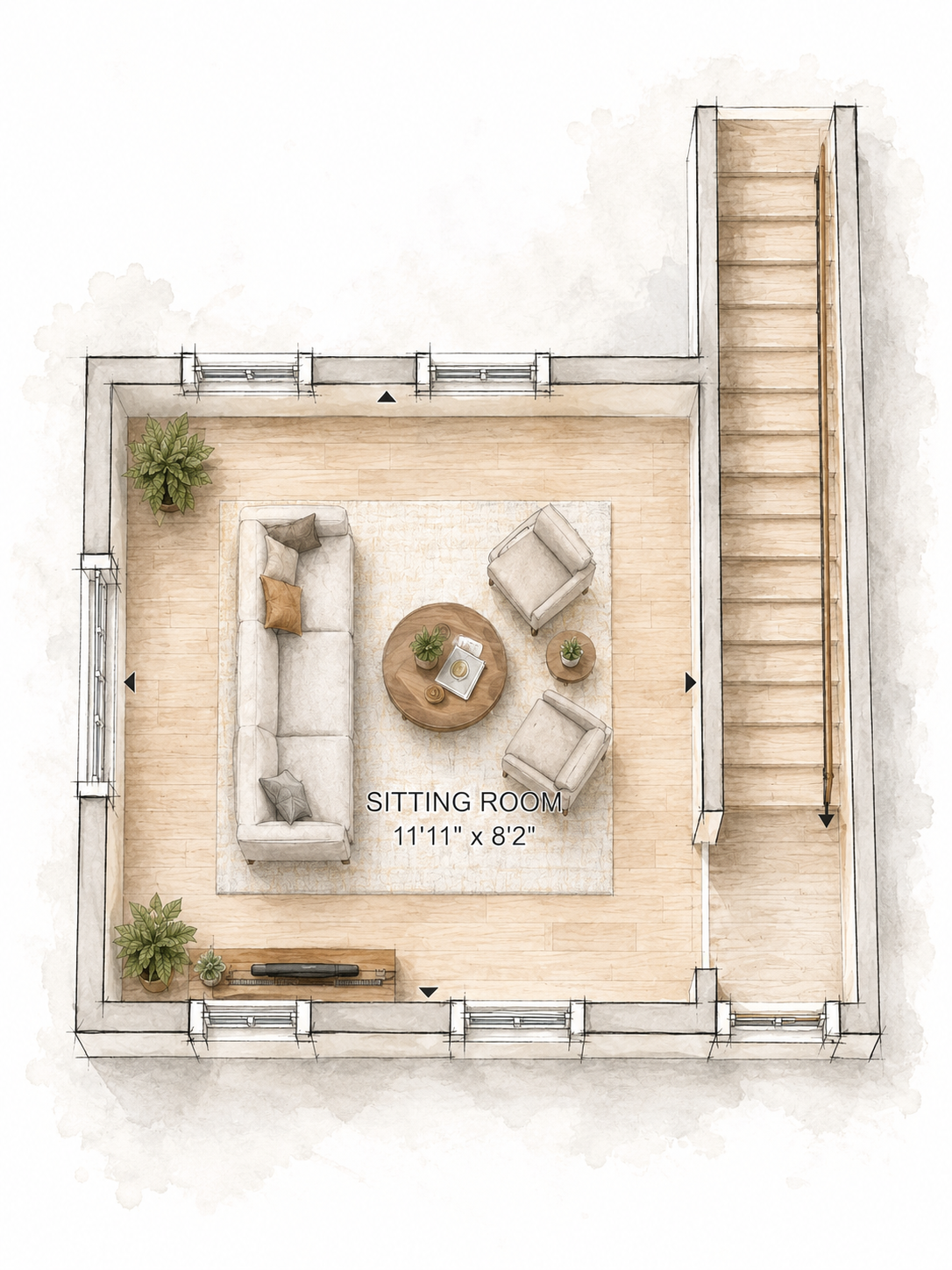 14405 Mulholland — fourth floor plan